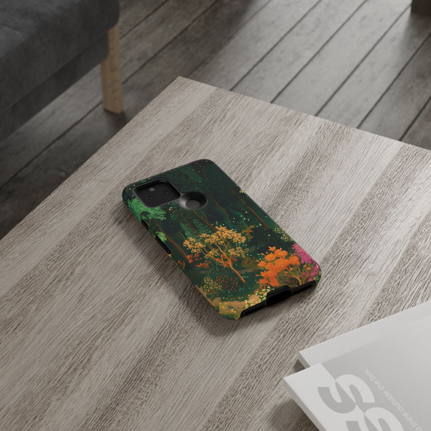 Nature-Inspired Phone Case, Floral Design, Tough iPhone Cover, Gift for Nature Lovers, Colorful Phone Accessory