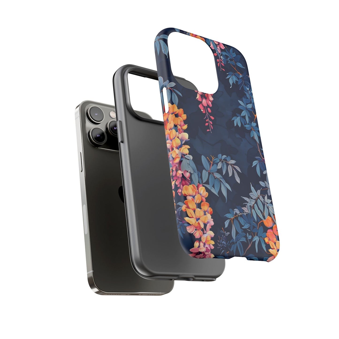 Floral iPhone Case, Tough Phone Cover, Gift for Her, Nature Lover Accessory, Spring Decor, Unique Floral Design
