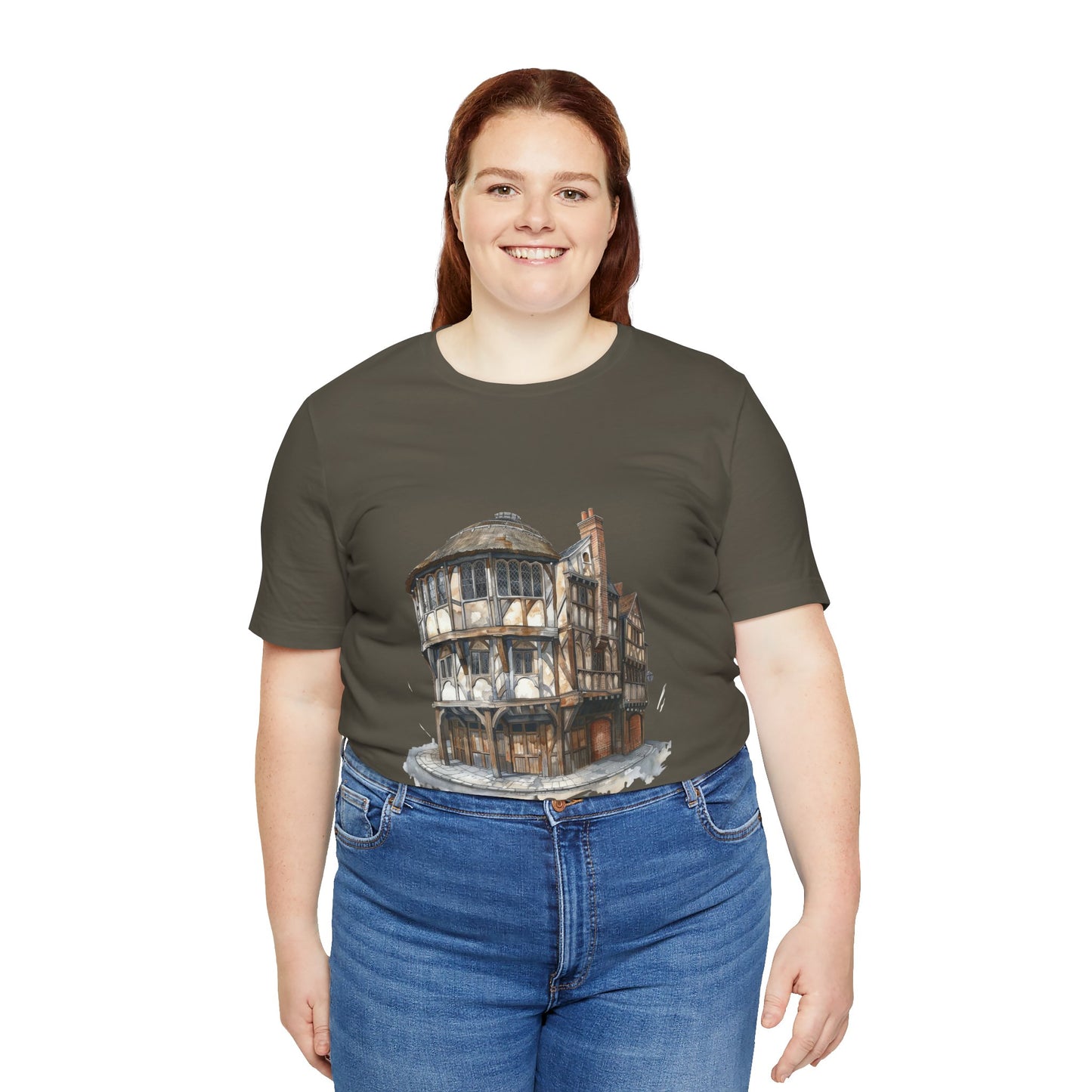 Unisex Jersey Short Sleeve Tee - Where Friends Gather - The Cozy British Pub