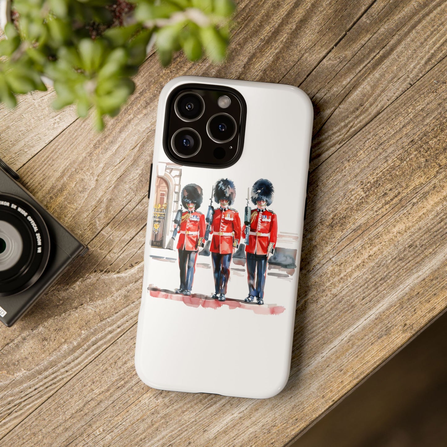 Phone Case with Royal Guard Design, Unique Cell Cover, London Souvenir, Tough Phone Case, Gift for Travelers, Stylish Street Photography