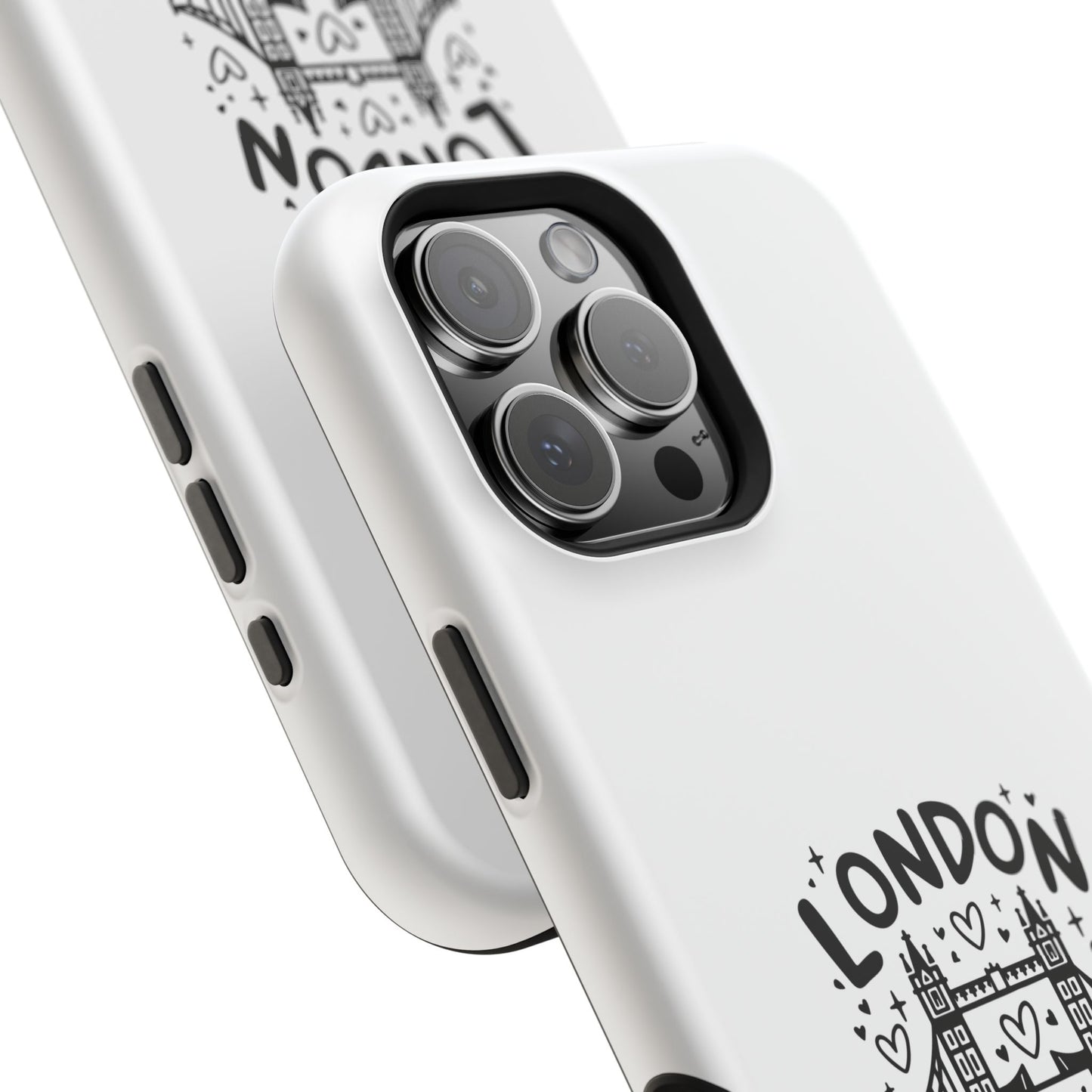 London-Themed Magnetic Phone Case, Cute Phone Cover, Trendy Gift for Travelers, City Lovers, Unique Accessory for iPhone