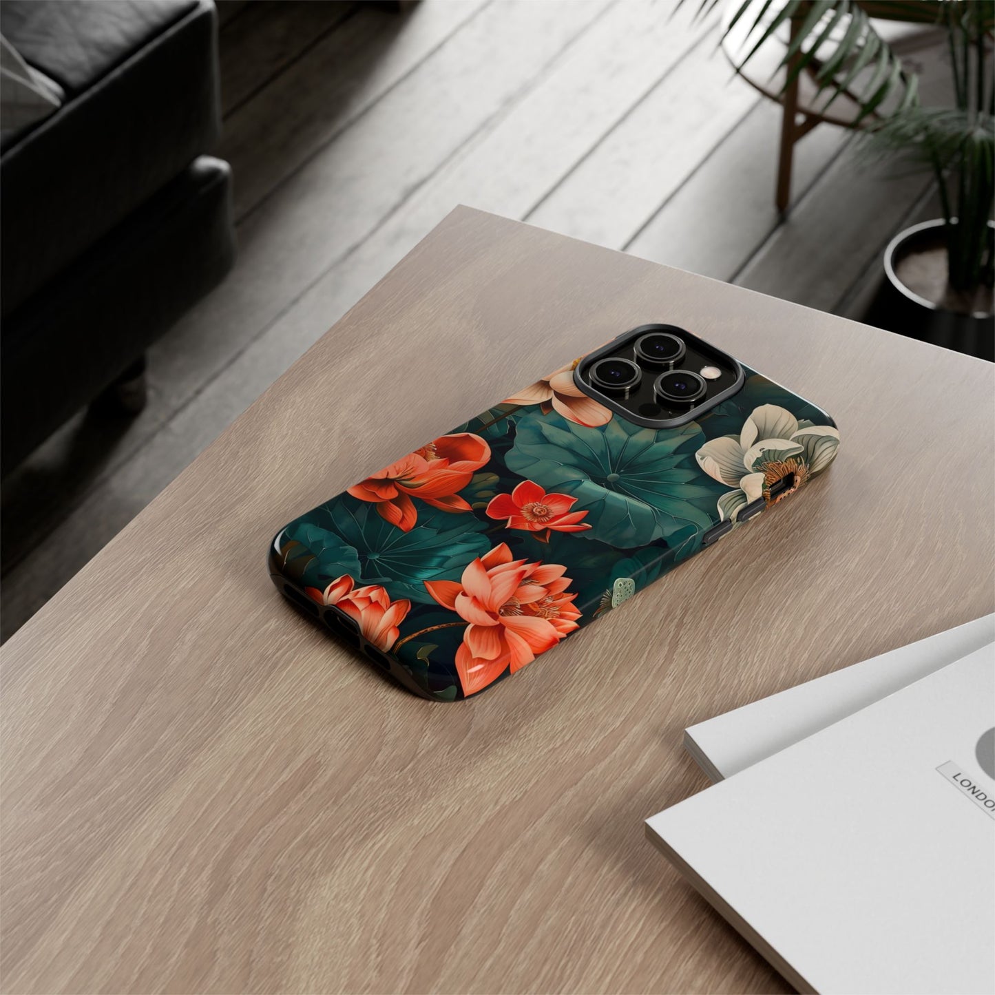 Flower Phone Case, Floral Phone Cover, Tough Case for Floral Lovers, Gift for Her, Stylish Tech Accessories