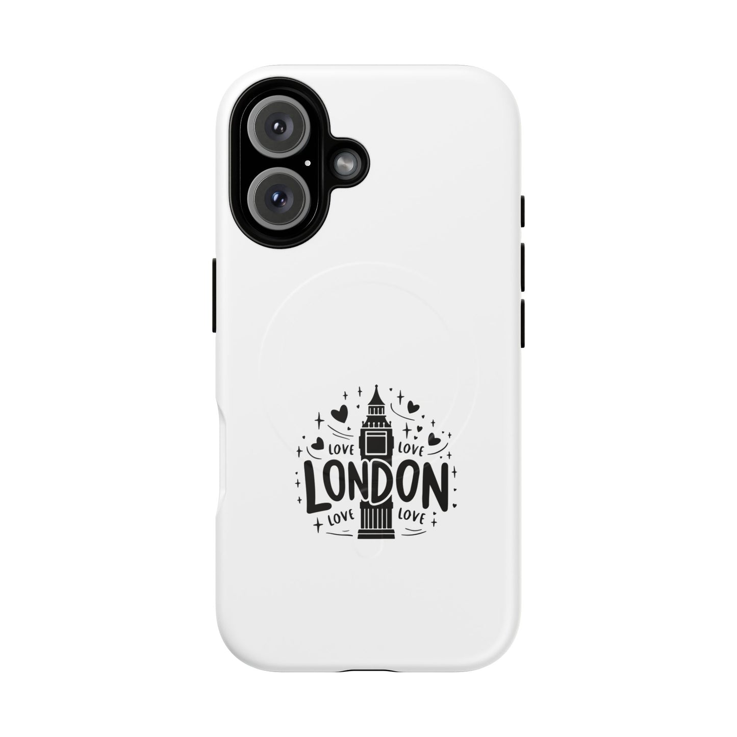 London Love Tough Magnetic Phone Cases, Durable Phone Cover, Travel Gift, London Souvenir, Protective Phone Case