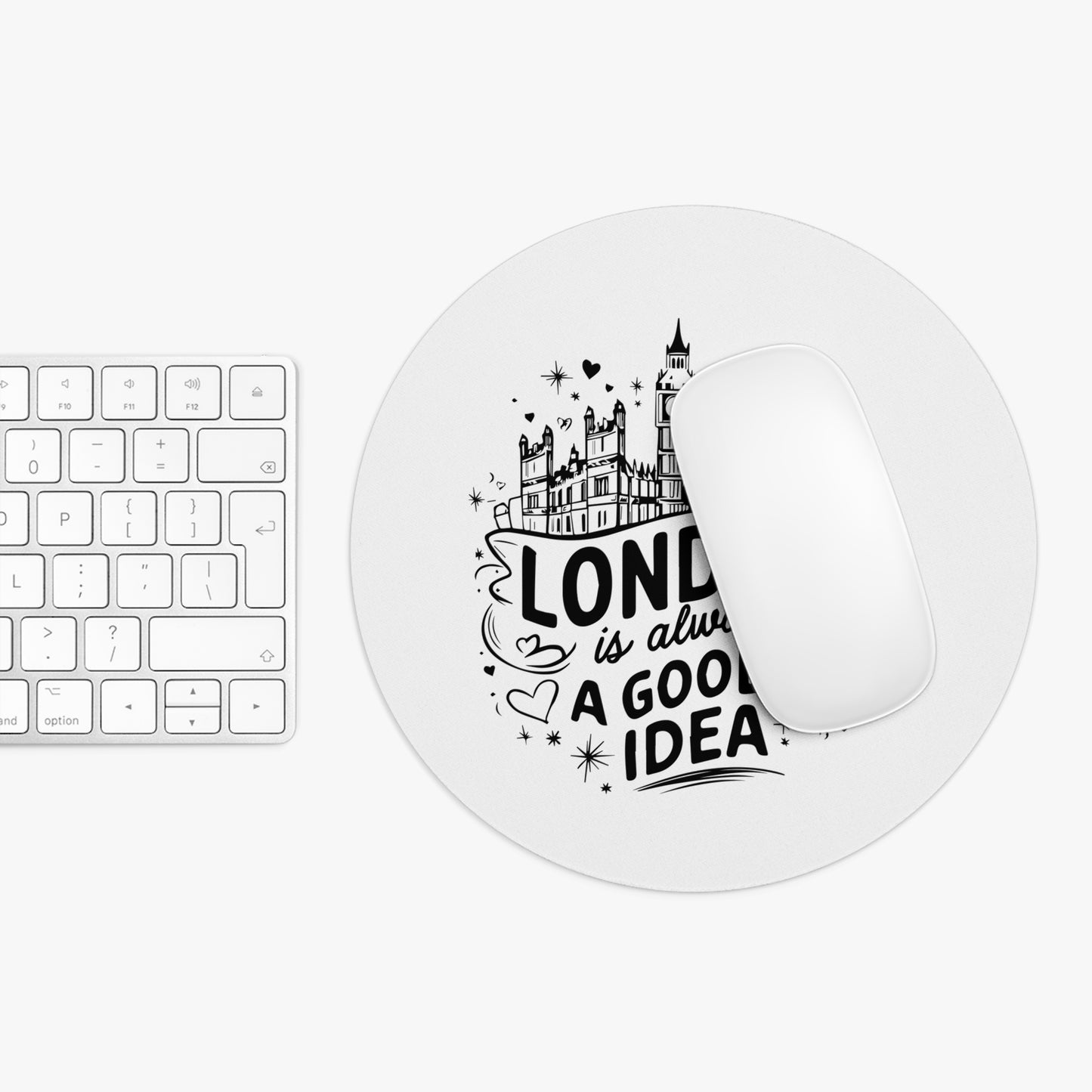 London-Inspired Mouse Pad: Stylish Desk Accessory, Gift for Travel Lovers, Office Decor, Inspirational Gift, Unique Mouse Mat