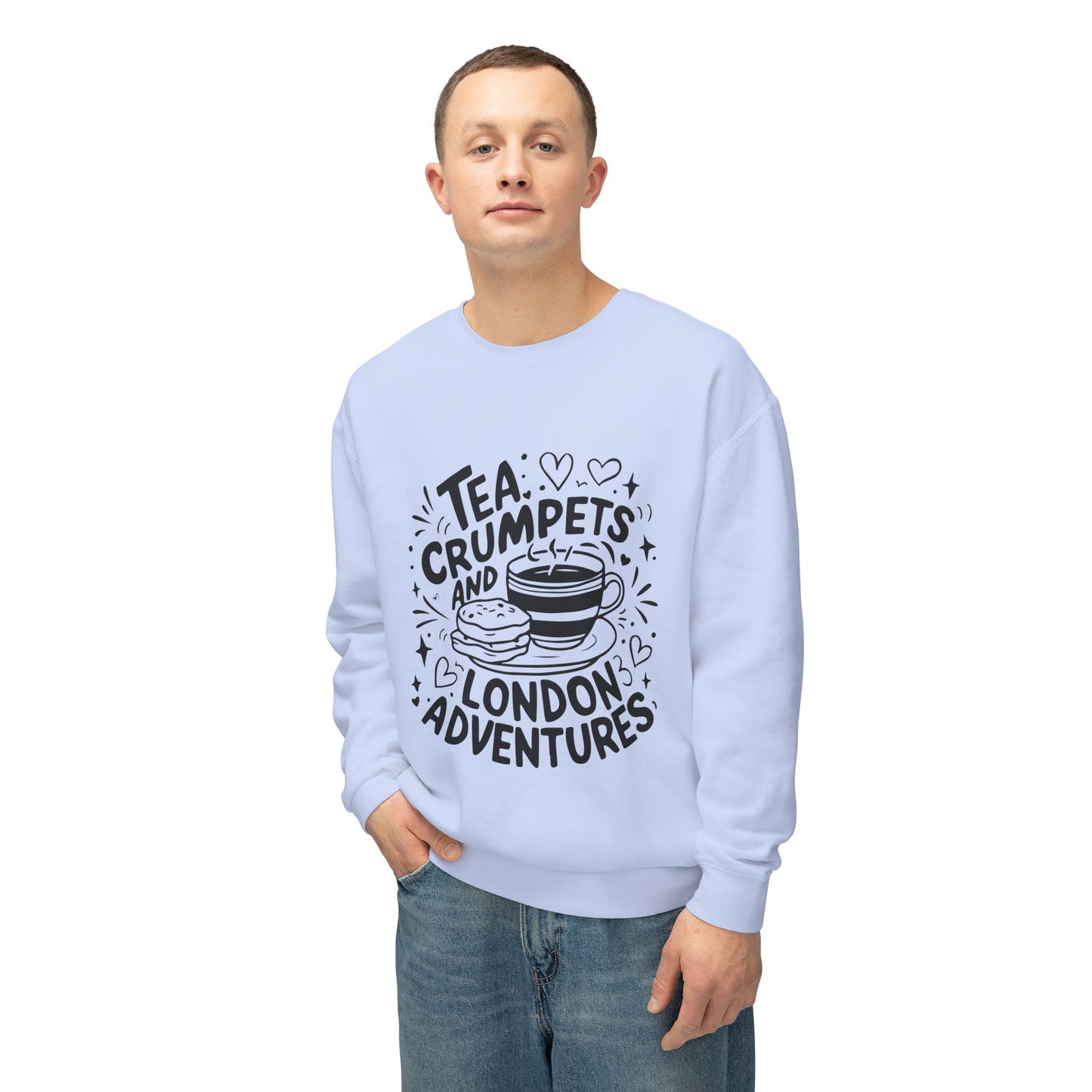 Unisex Lightweight Crewneck Sweatshirt - Love London Adventures