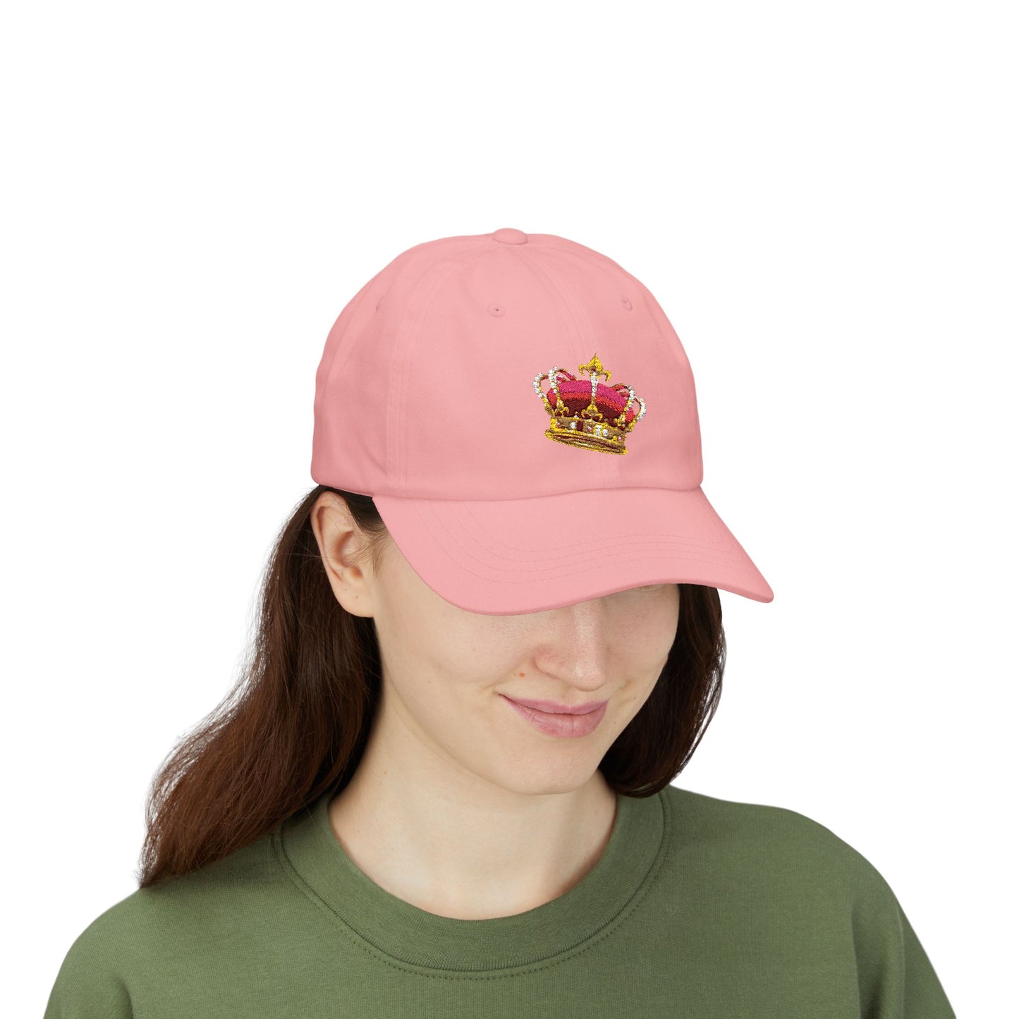Crown Emblem Classic Dad Cap | Adjustable Hat for Dads, Father's Day Gift, Casual Wear, Trendy Accessories, Summer Style