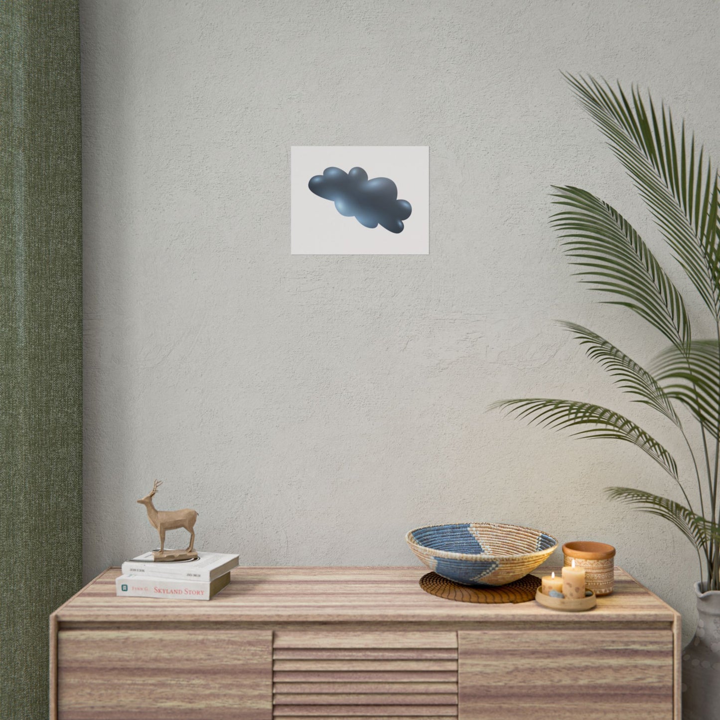 Cloud Art Print, Modern Decor, Minimalist Wall Art, Home Office Decor, Unique Gift, Aesthetic Poster