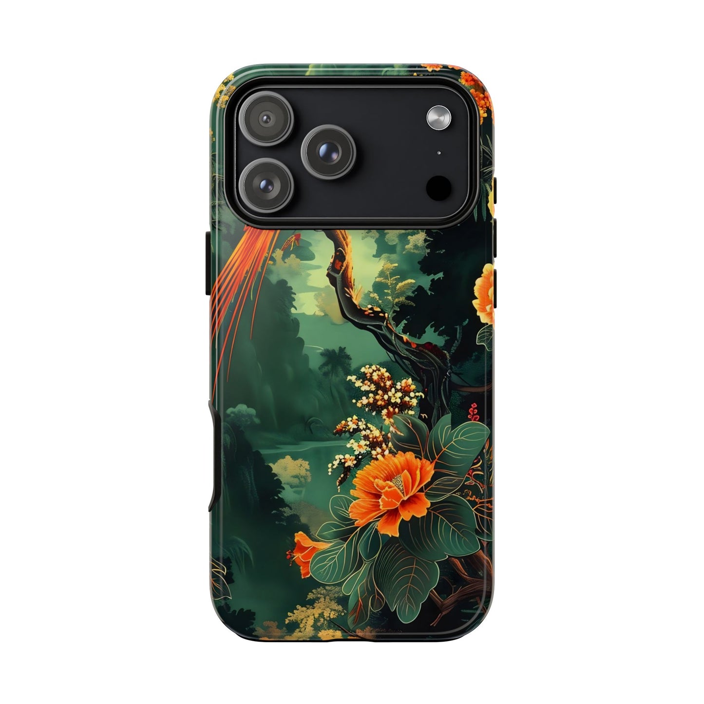Tropical Phone Case - Colorful Floral Design, Phone Cover for Nature Lovers, Gift for Friends, iPhone & Android Compatible, Boho Style