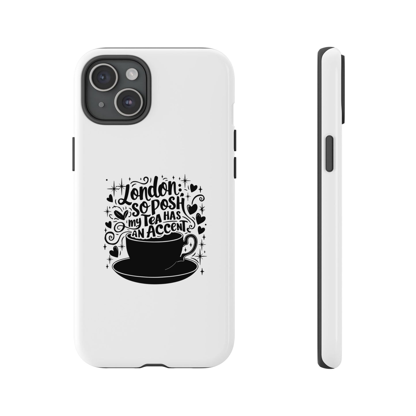 Posh Tea iPhone Case - London Accent Design