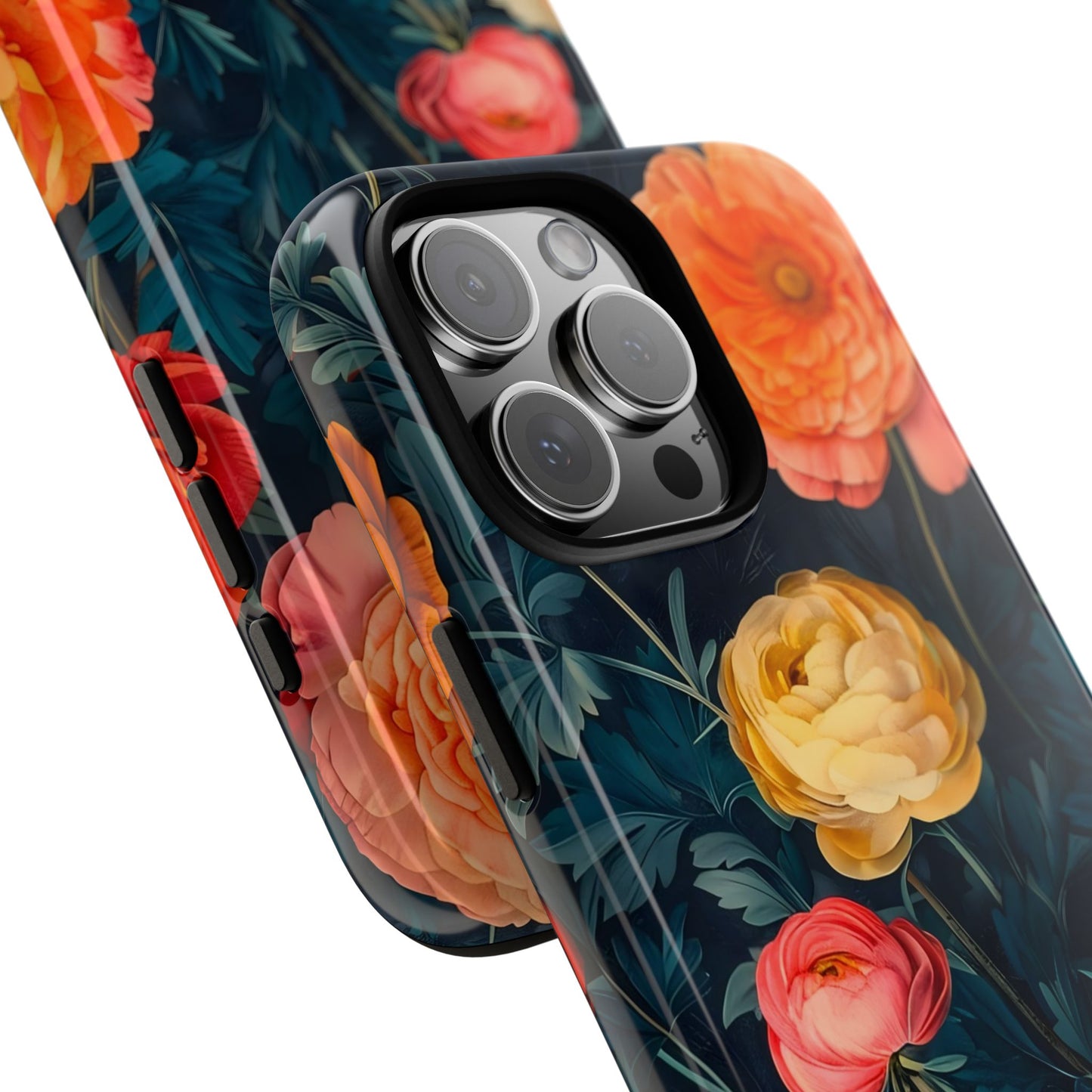 Floral Phone Case - Tough Cases, Stylish Protection, Gift for Flower Lovers, Customizable Cover, Floral Design Mobile Accessory