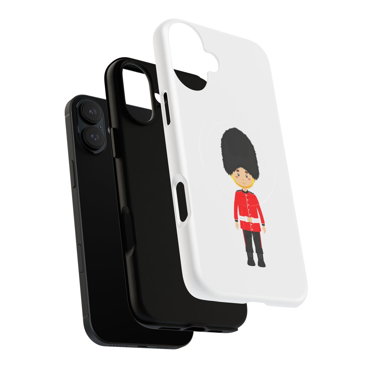 Tough Magnetic Phone Cases with Royal Guard Design - Fun Gift for Kids, Phone Protection, Unique Accessories, Birthday Present, Holiday Gift