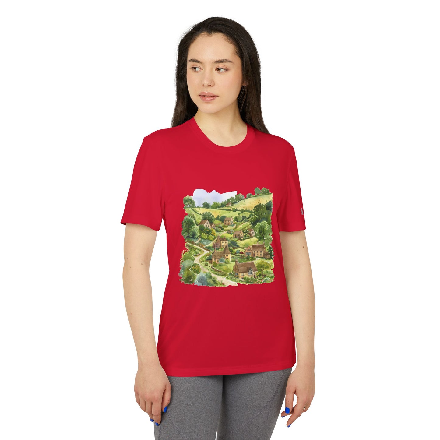 Unisex Sport T-shirt - Comfortable & Stylish Outdoor Tee - Countryside Landscape