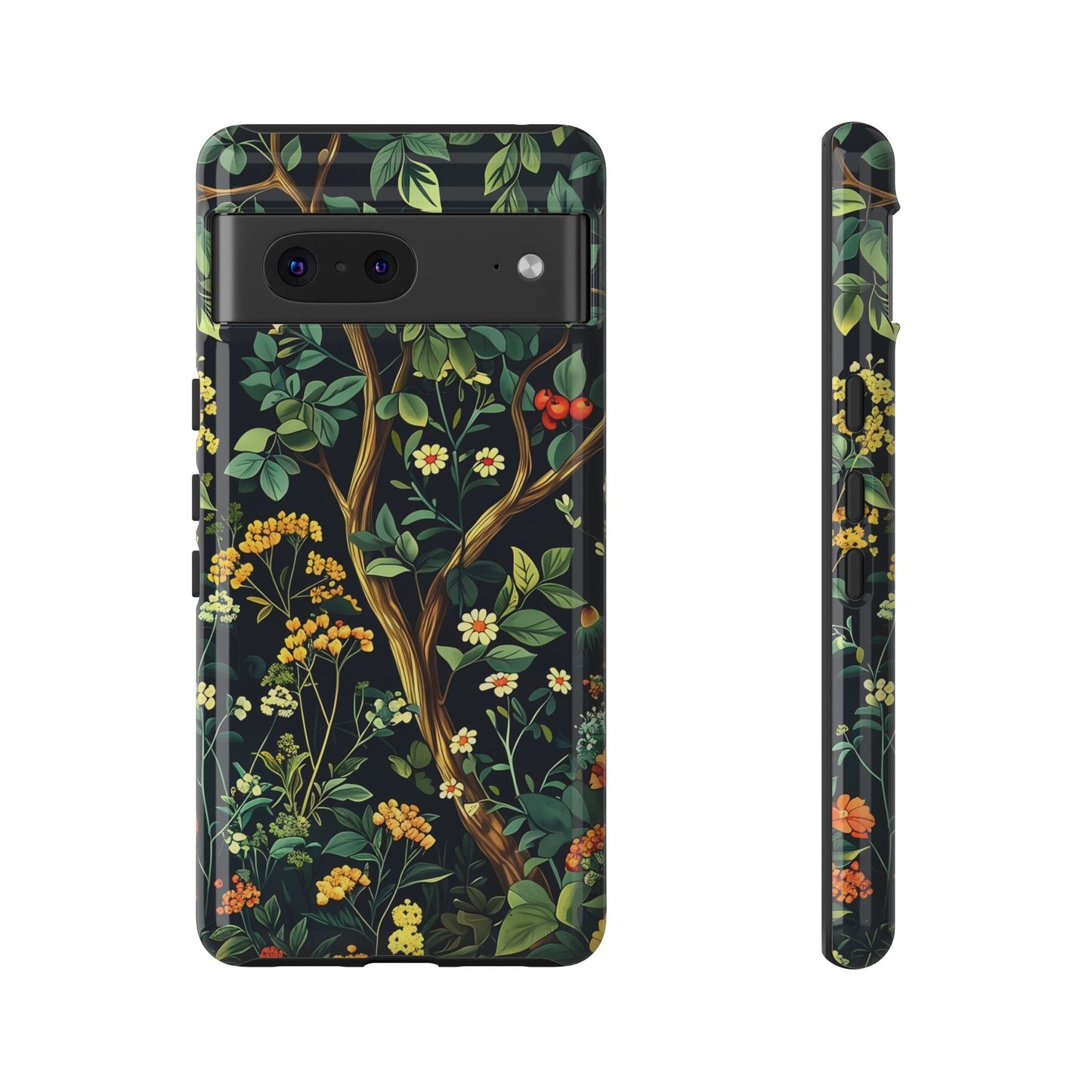 Floral iPhone Case, Nature Inspired Tough Case, Botanical Phone Cover, Eco-Friendly Gift, Unique Floral Design