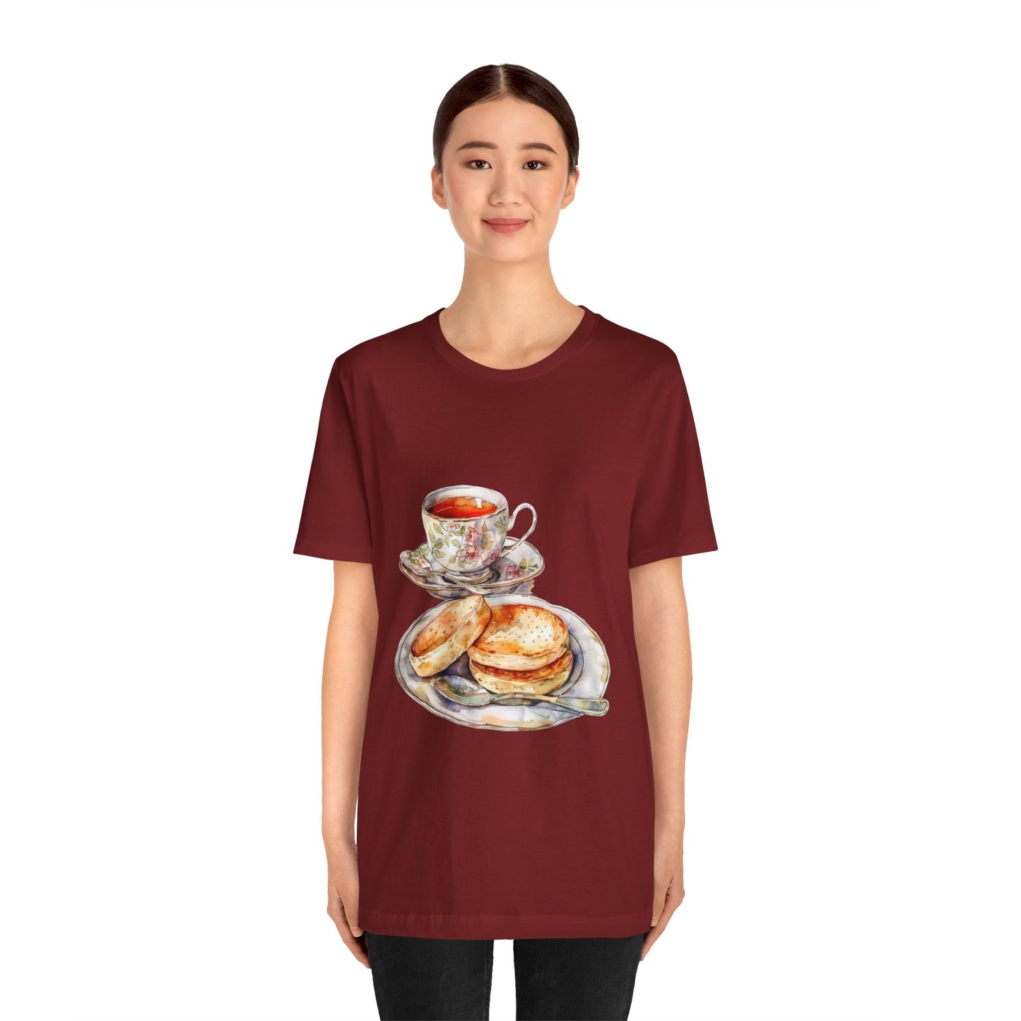 Unisex Jersey Short Sleeve Tee - A Taste of Tradition - Iconic British Cuisine
