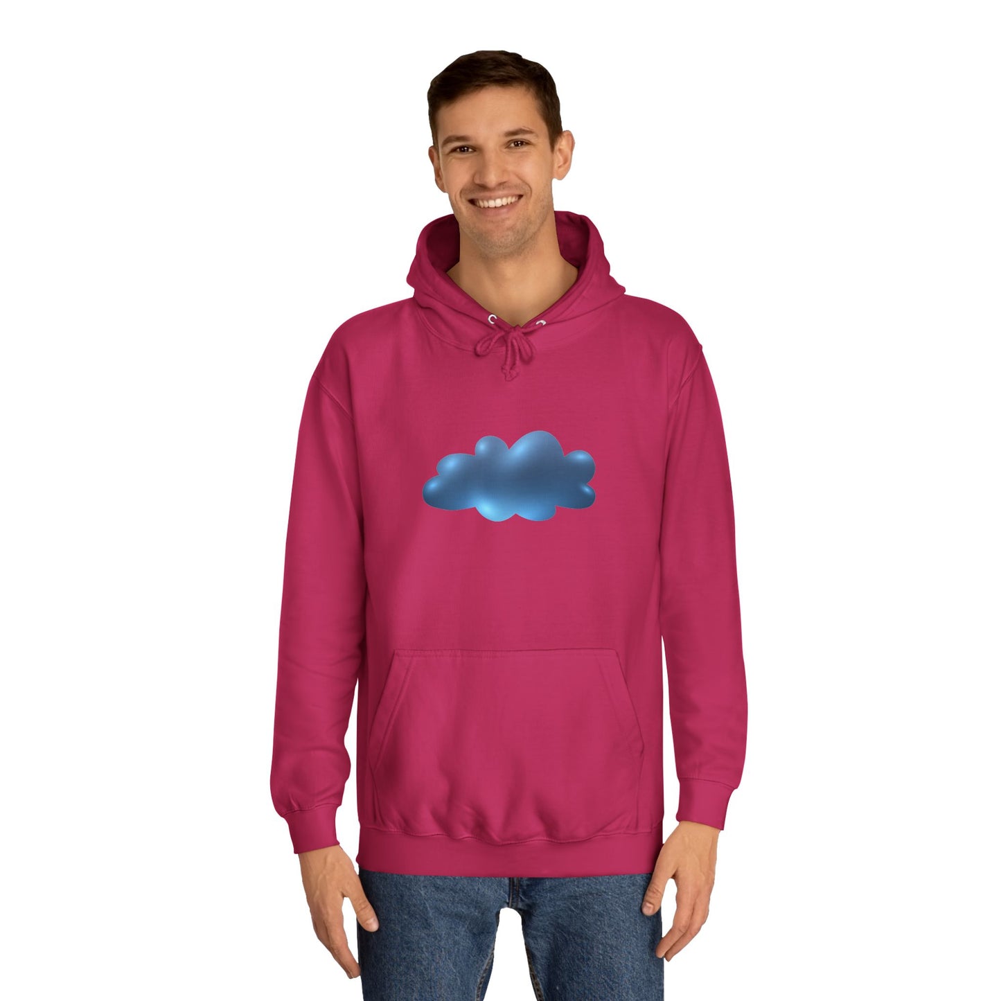 Unisex College Hoodie Cozy - Serene Cloudscape