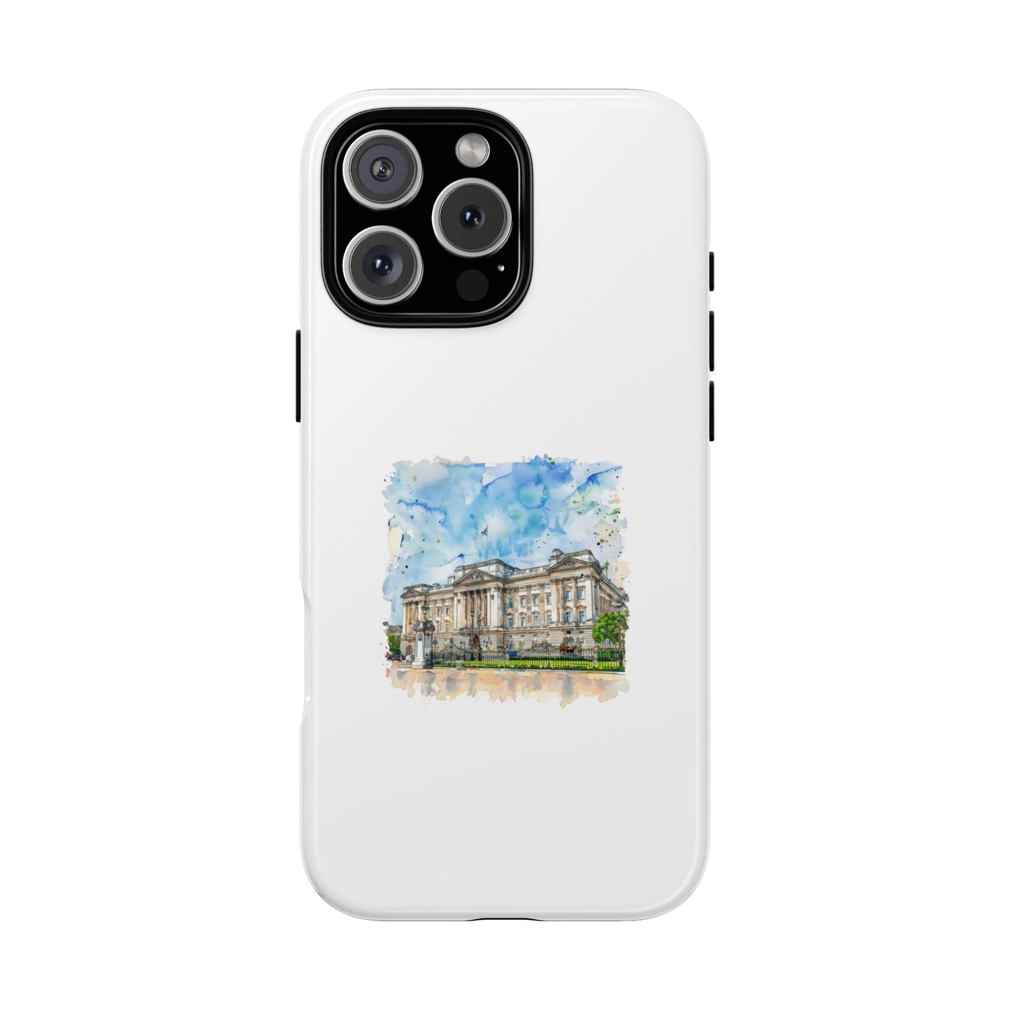 Artistic Phone Case - Watercolor Architecture Design