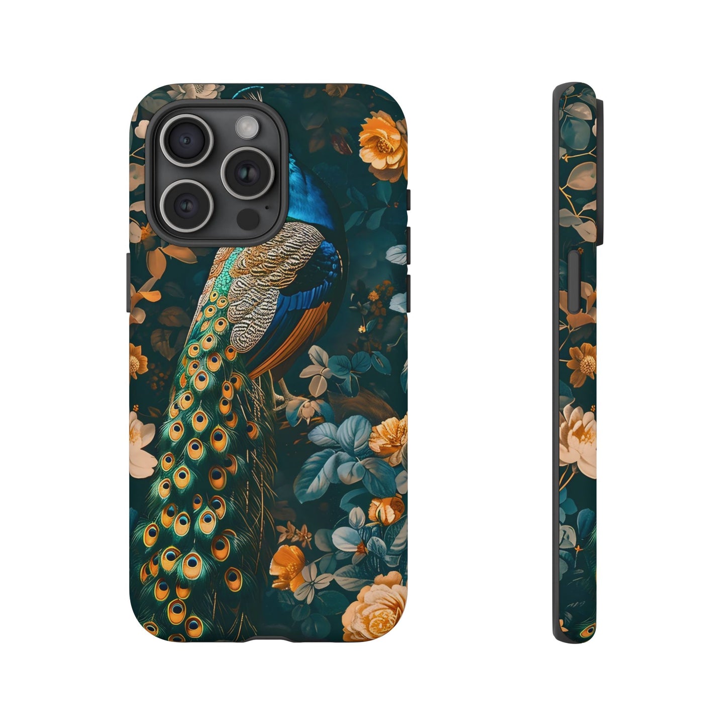 Peacock Phone Case - Elegant Floral Design, Tough Case for Protection, Unique Gift for Nature Lovers, Stylish Accessory, Eco-Friendly
