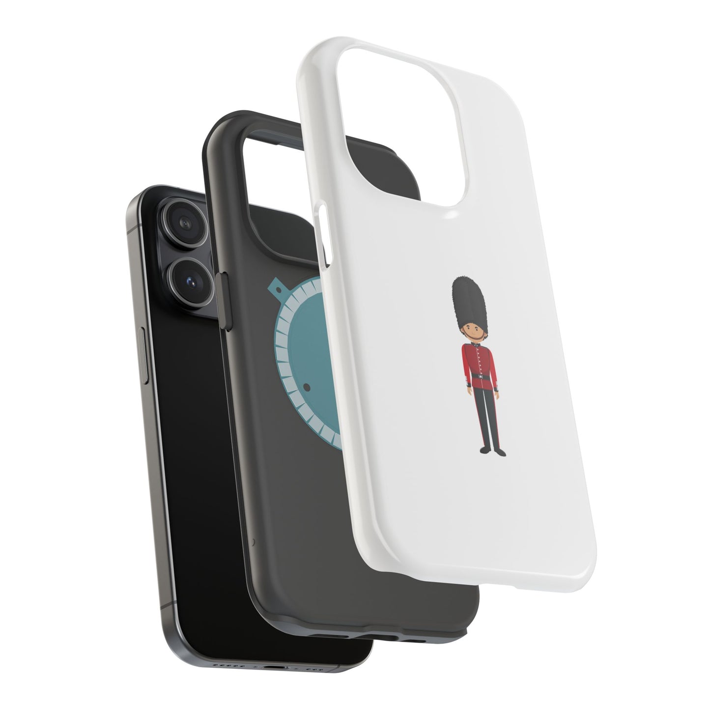Charming Magnetic Phone Cases with Royal Guard Design, Fun Gift, Phone Accessory, Stylish Protection, Unique Phone Cover