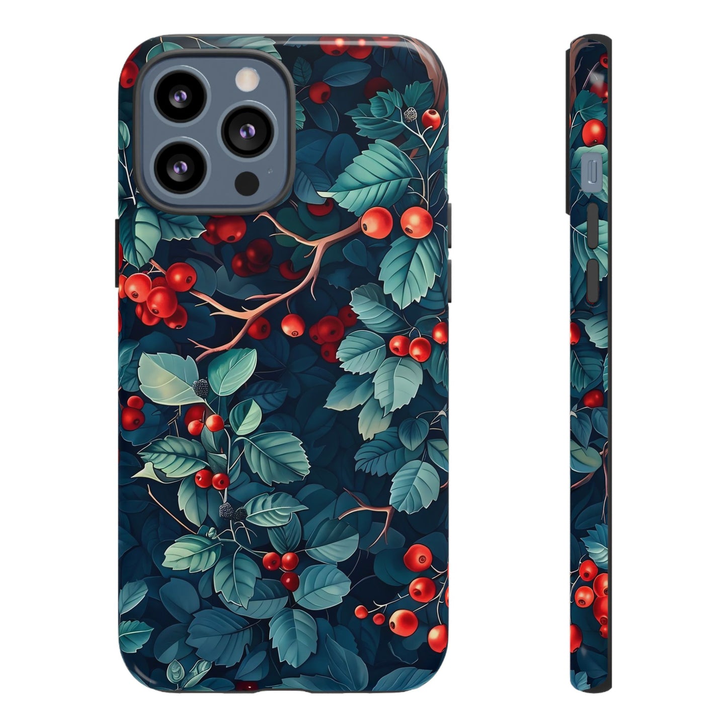Berry Blossom Phone Case - Nature Lover's Gift, Floral Design, Cute Accessory for Spring, Unique Tech Cover, Perfect for Holidays