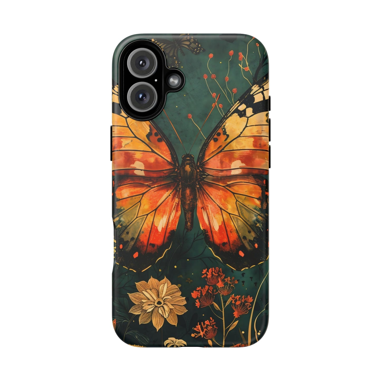 Butterfly Phone Case – Tough Cases for Nature Lovers, Floral Design, Butterfly Art, Unique Gift, Eco-Friendly Protection