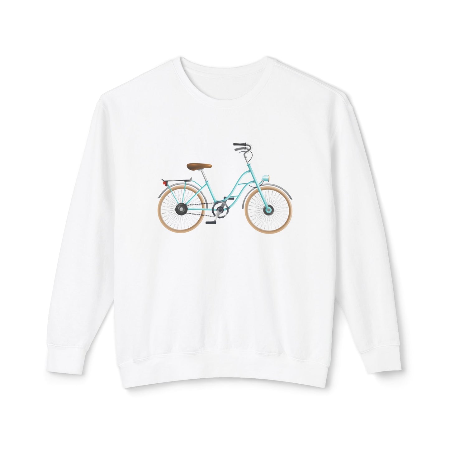 Unisex Lightweight Crewneck Sweatshirt - Classic Bicycle Illustration - London Style
