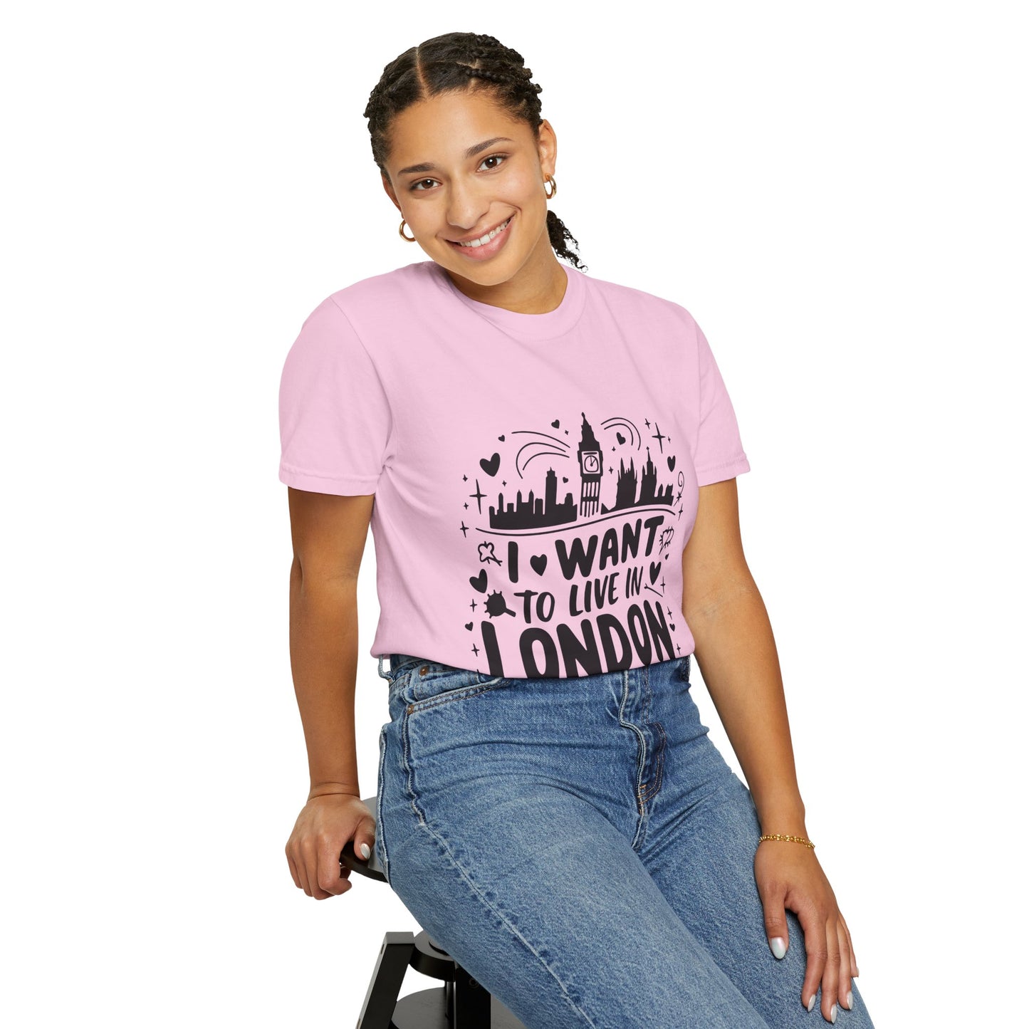 Unisex Garment-Dyed T-shirt - I want to Live in London