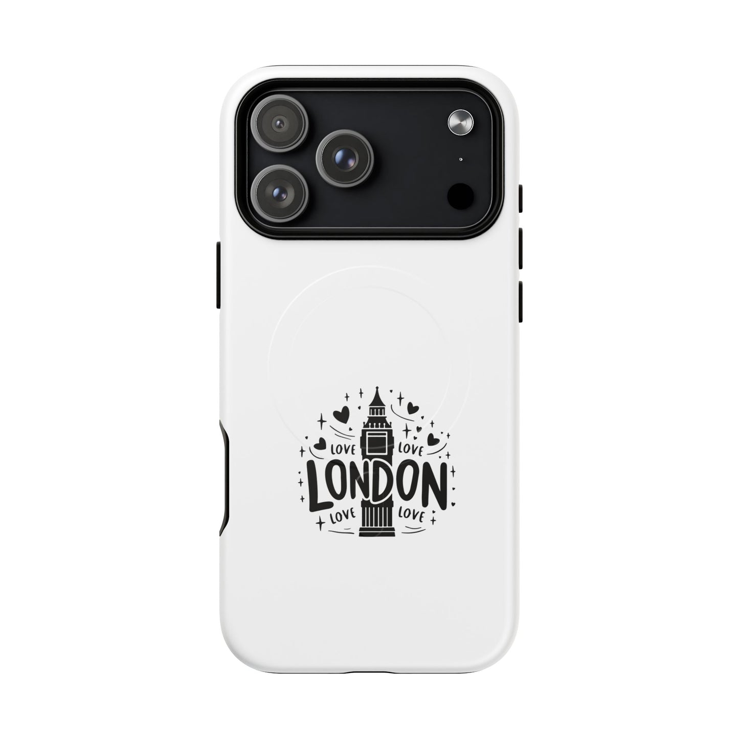 London Love Tough Magnetic Phone Cases, Durable Phone Cover, Travel Gift, London Souvenir, Protective Phone Case