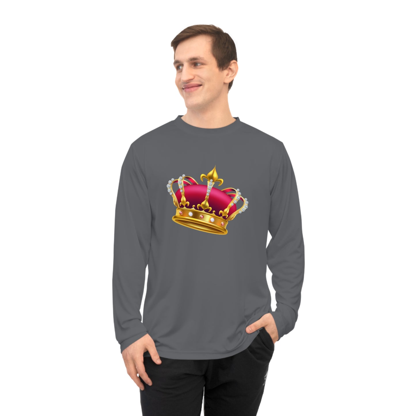 Unisex Performance Long Sleeve Shirt - British Royal Crown