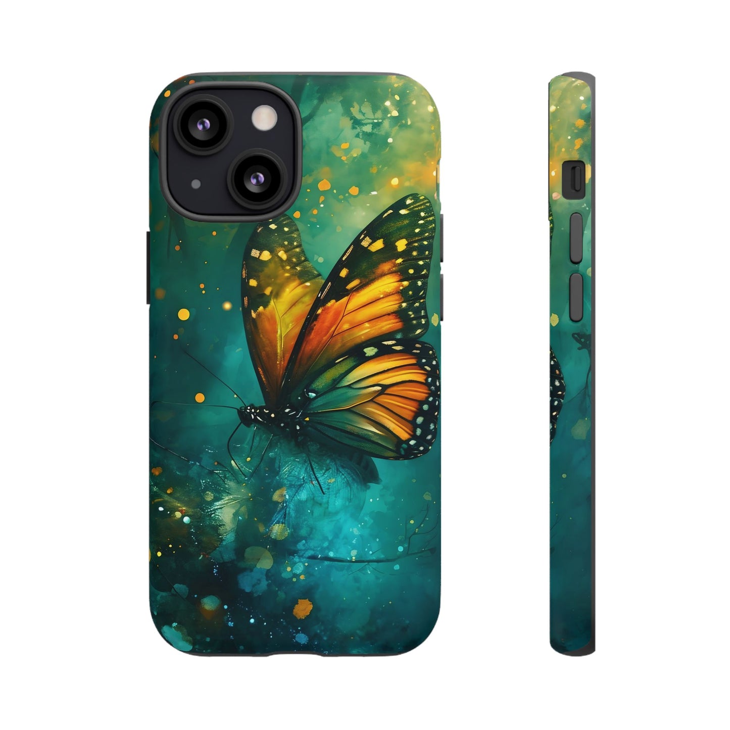 Colorful Butterfly Phone Case, Tough Cases for iPhone and Samsung, Cute Tech Accessories, Nature Lovers Gift, Vibrant Floral Design
