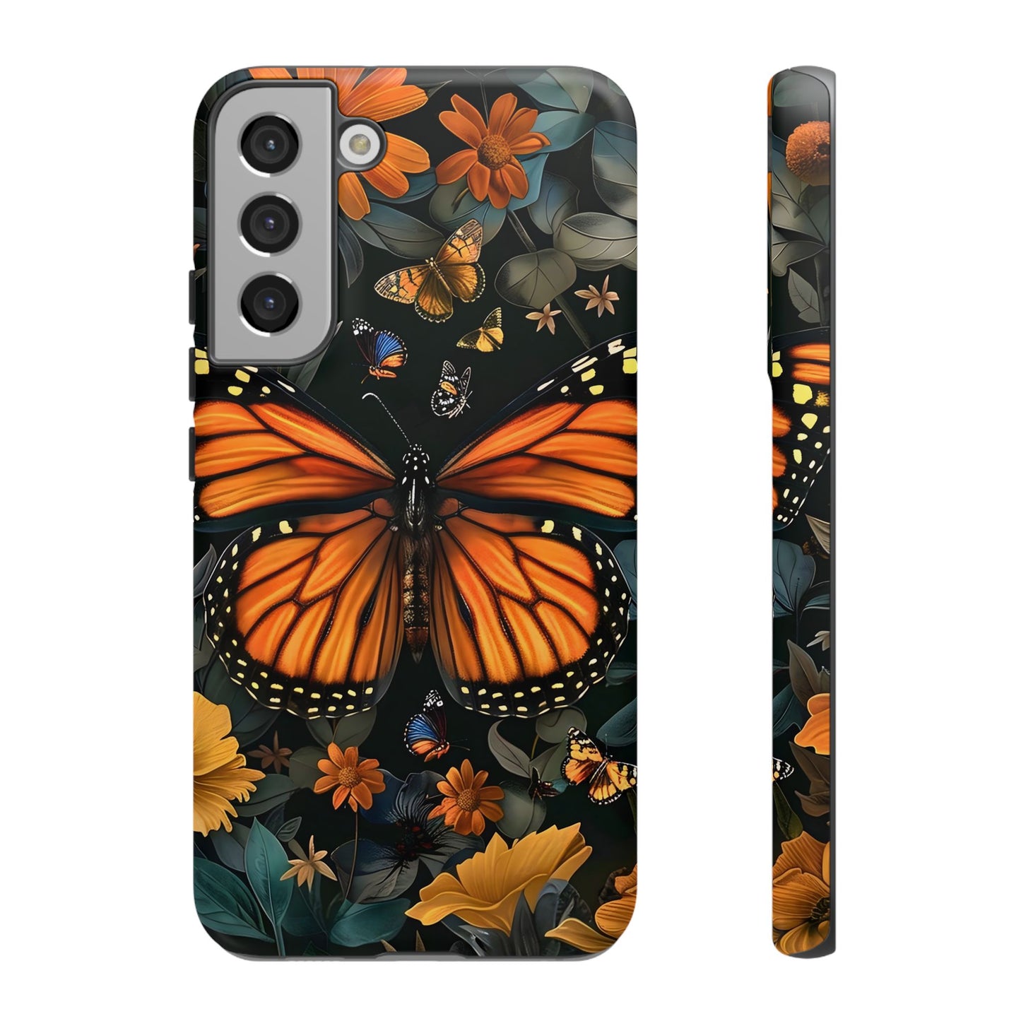 Monarch Butterfly Phone Case, Tough Cases, Nature Lover Gift, Floral Mobile Cover, Eco-Friendly Phone Accessory, Butterfly Design