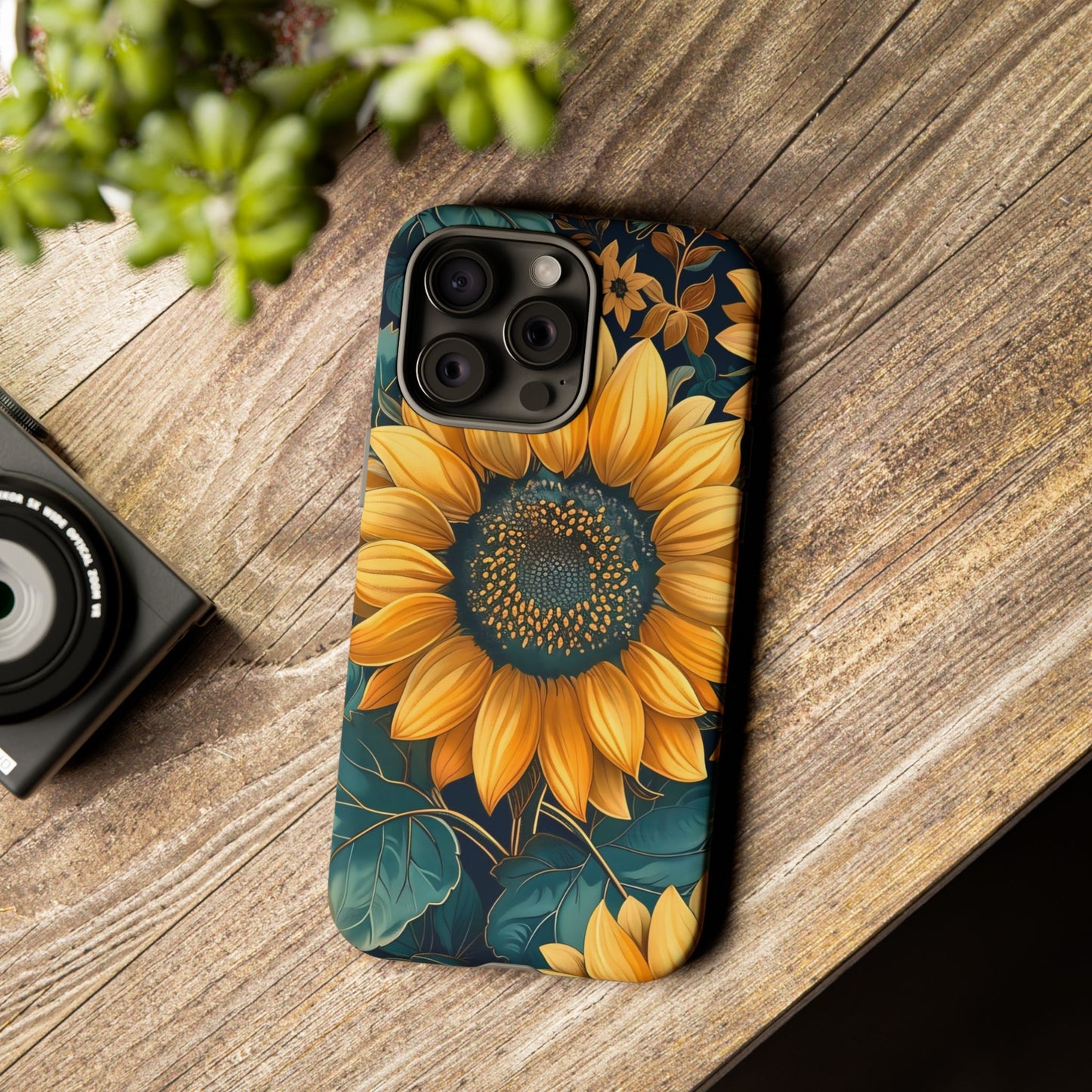 Sunflower Phone Case - Bright Floral Design, Stylish Tough Cover for Sunflower Lovers, Gift for Plant Enthusiasts, Mom Gift, Nature Lovers