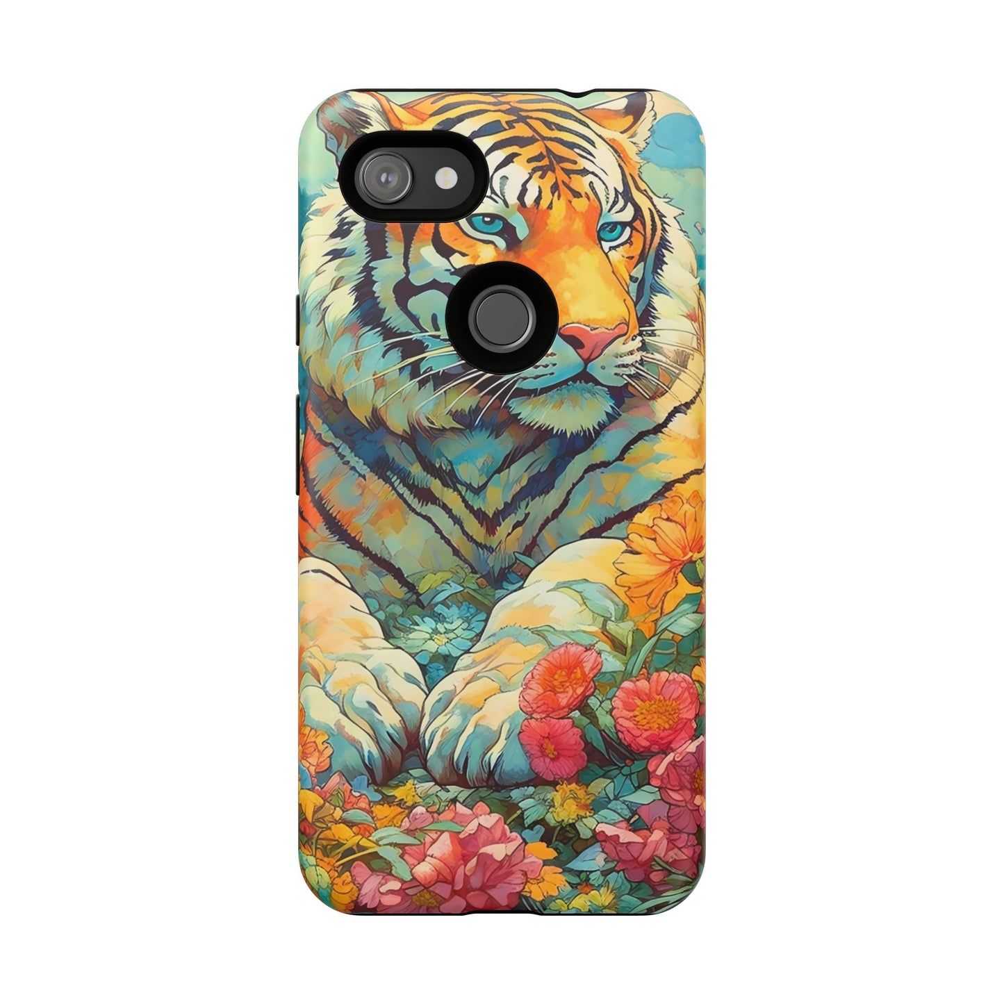 Tiger Jungle Phone Case, Colorful Tough Cases, Animal Lover Gift, Nature Phone Cover, Wildlife Decor, Birthday Present