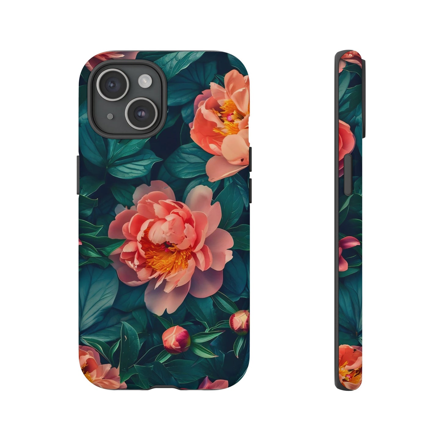 Floral Phone Case - Tough Cases, Flower Design, Botanical Art, Phone Accessory, Gift for Her, Nature Lovers