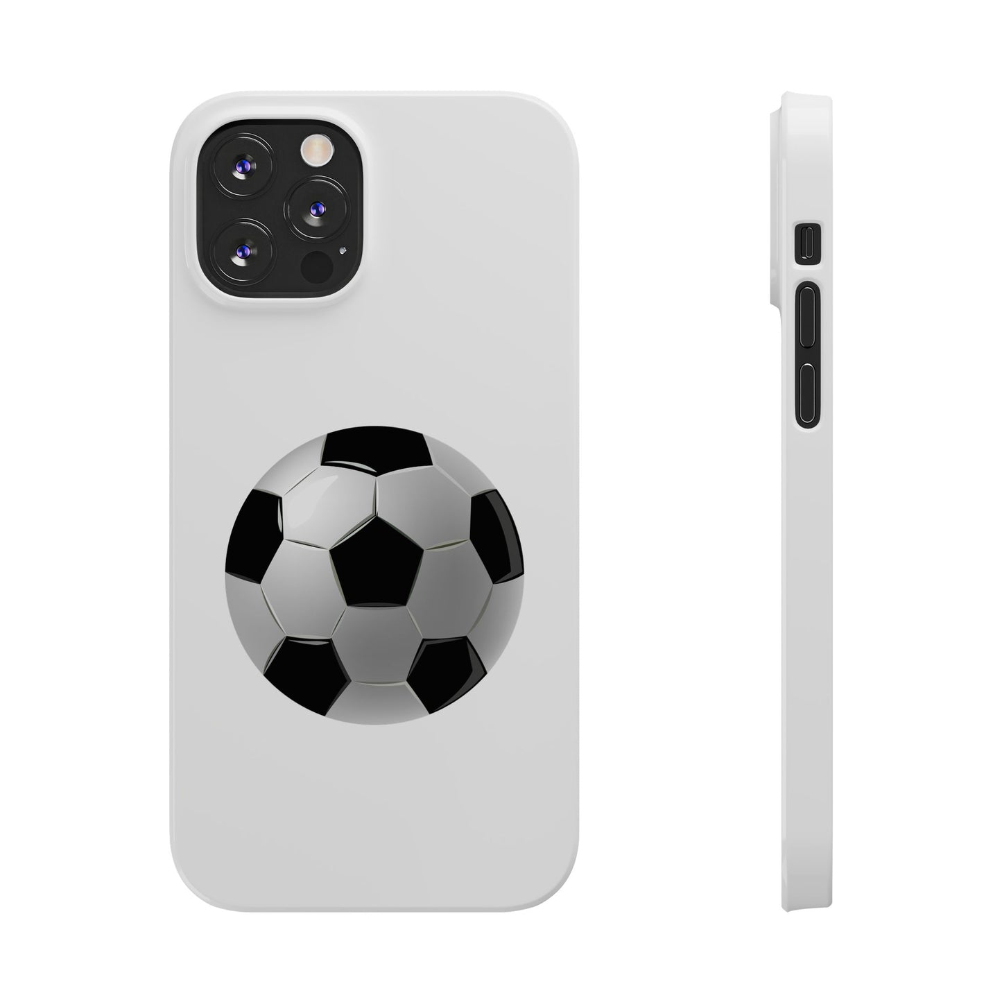 Soccer Ball Slim Phone Cases - Perfect for Sports Lovers, Gift for Athletes, Birthday Present, Stylish Accessories, Phone Protection