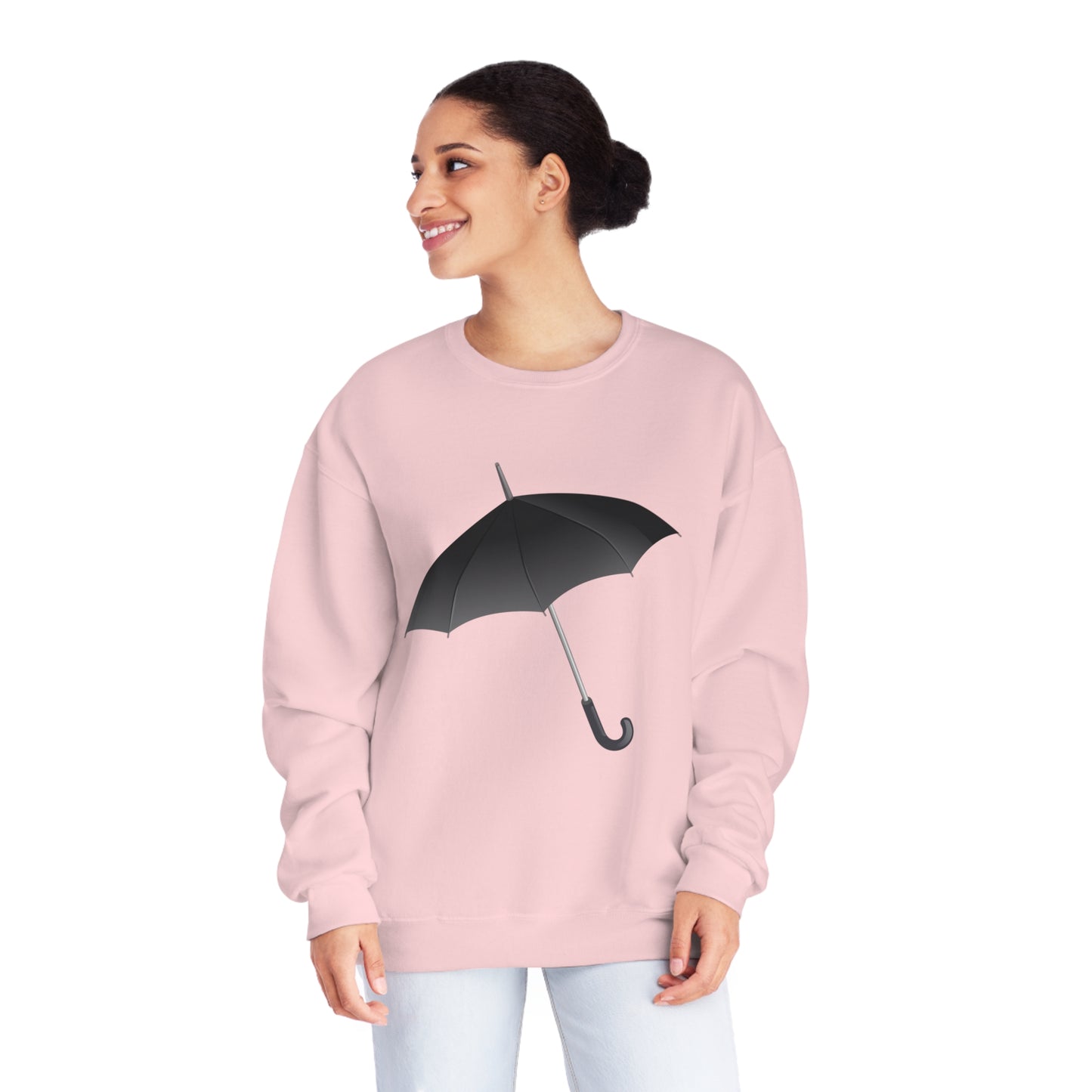 Unisex NuBlend® Crewneck Sweatshirt - Regal Royal Umbrella - Elegant and Majestic Design