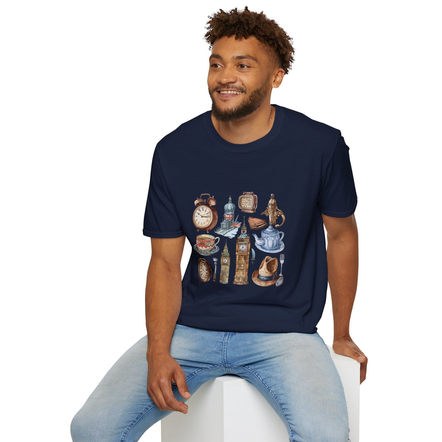 Unisex Softstyle T-Shirt - Vintage England Iconic