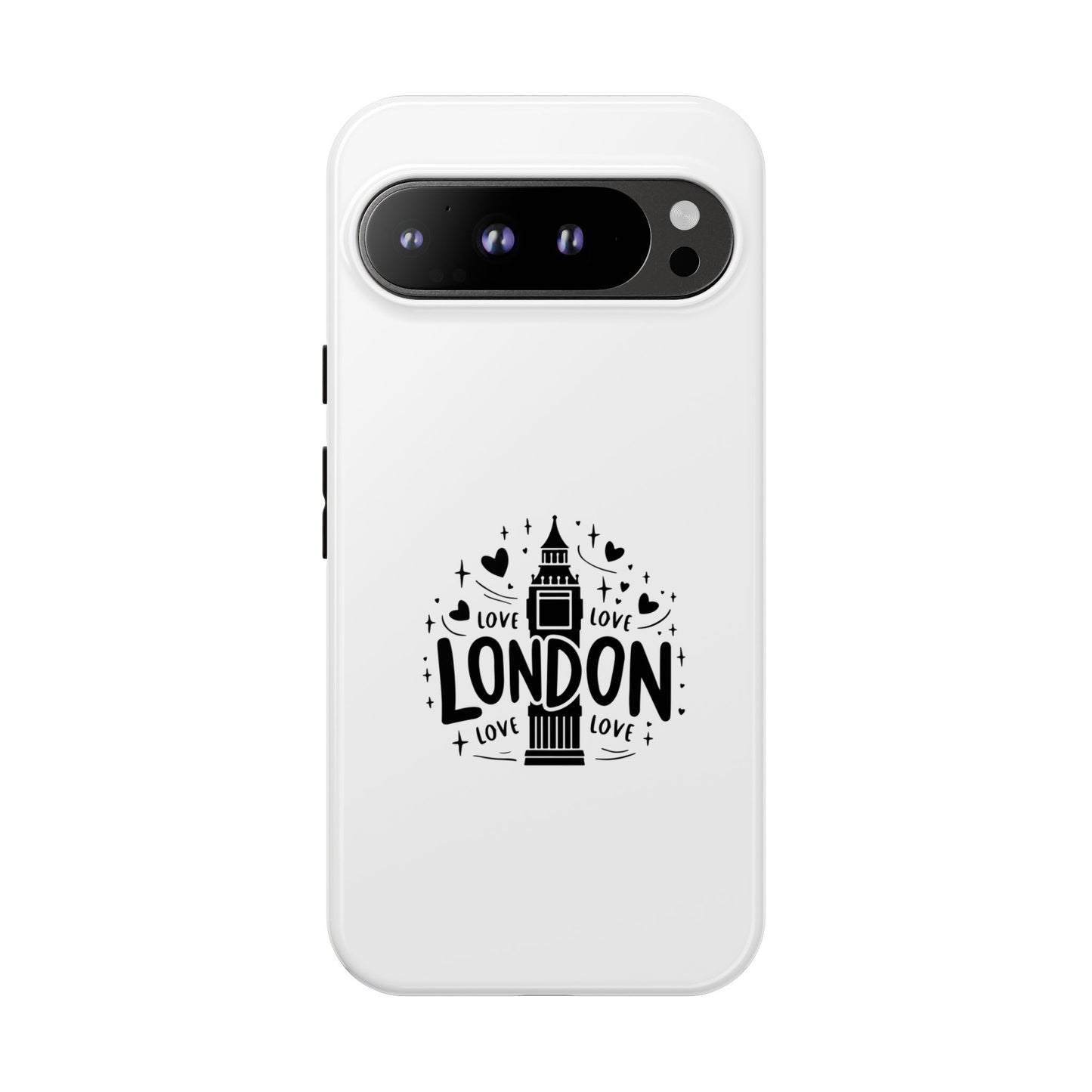 London Love iPhone Case | Tough Cases, London Theme, Gift for Travelers, Unique Phone Accessory, Cute Tech Gifts