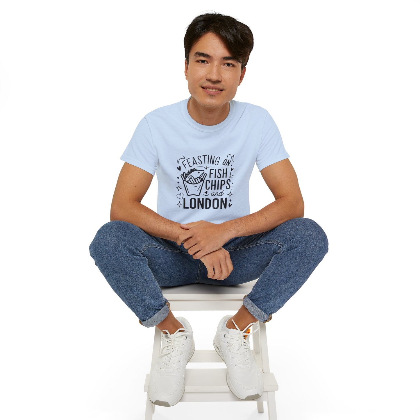 Unisex Ultra Cotton Tee - Fish chips and London