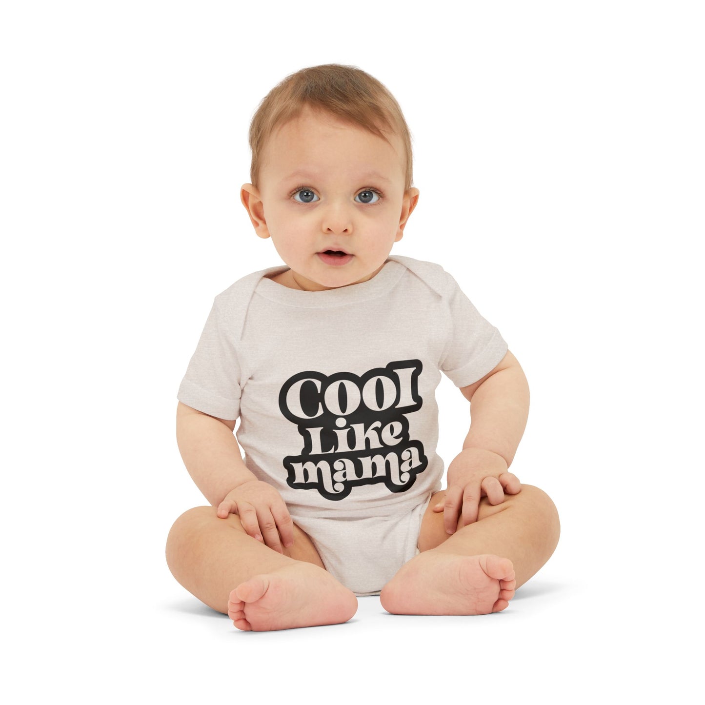 Cool Like Mama Infant Jersey One Piece - Trendy Baby Bodysuit for Stylish Moms