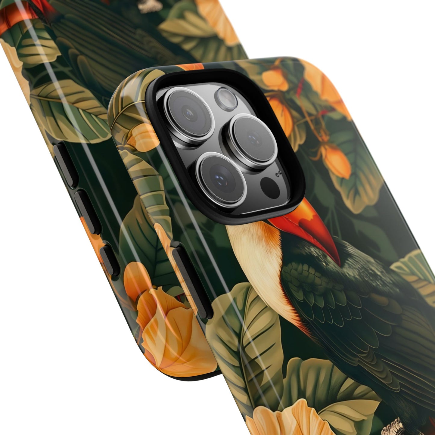 Tropical Toucan Phone Case, Exotic Bird Cover, Nature Lover Gift, Eco-Friendly Design, Customizable Tech Accessory