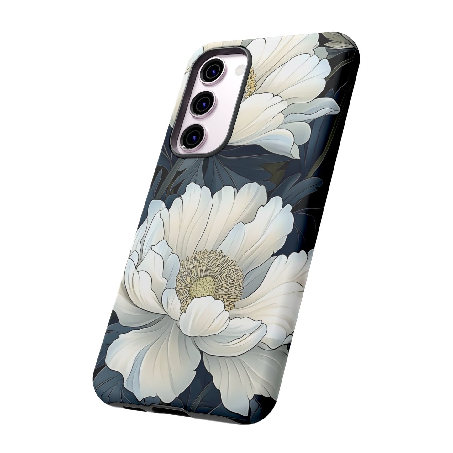 Elegant Floral Phone Case, Floral iPhone Cover, Flower Art Phone Case, Eco-Friendly Mobile Protection, Tough & Stylish Phone Case