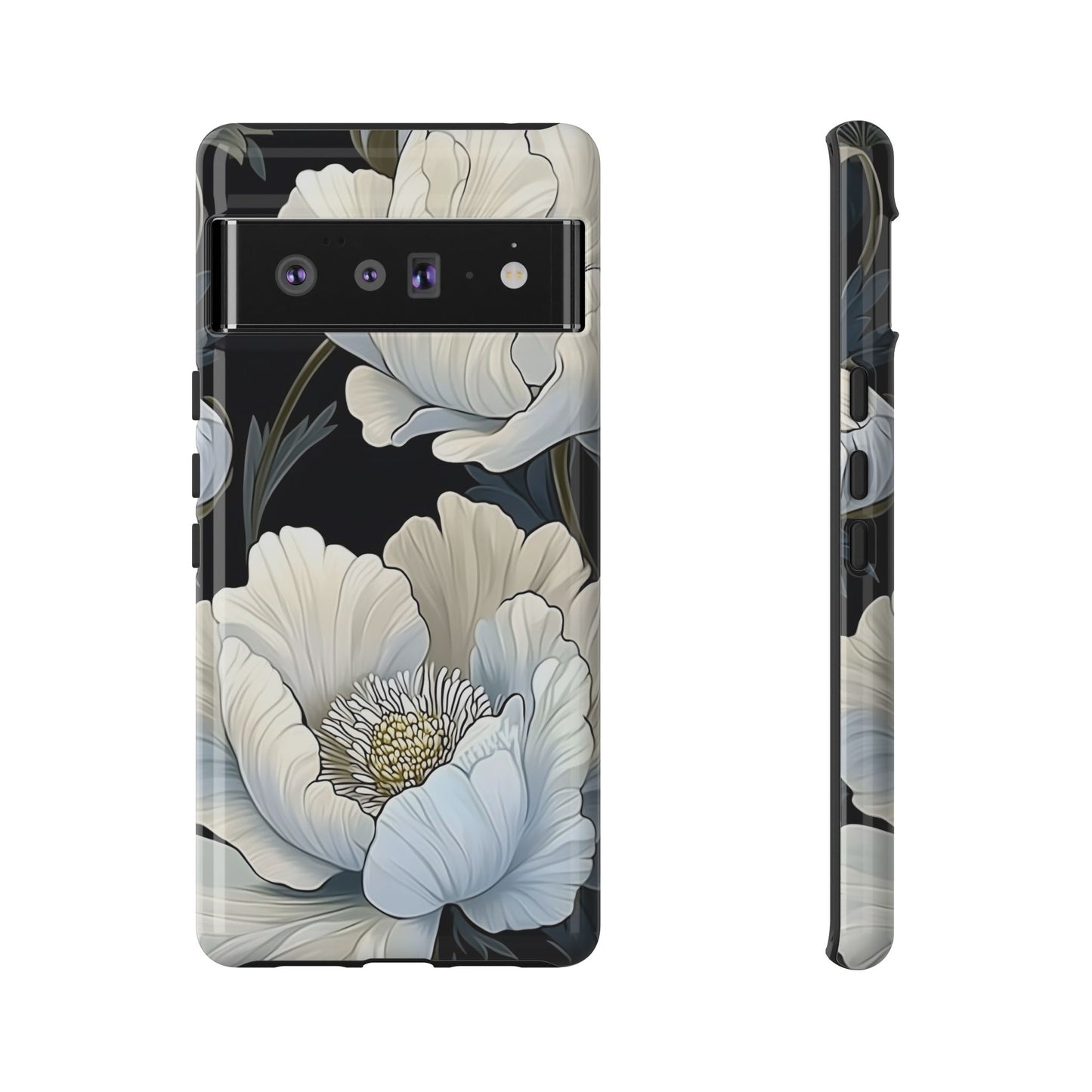 Floral Phone Case, Tough Cases for Women, Stylish Phone Cover, Floral Design Phone Protector, Nature Inspired Tech Accessories
