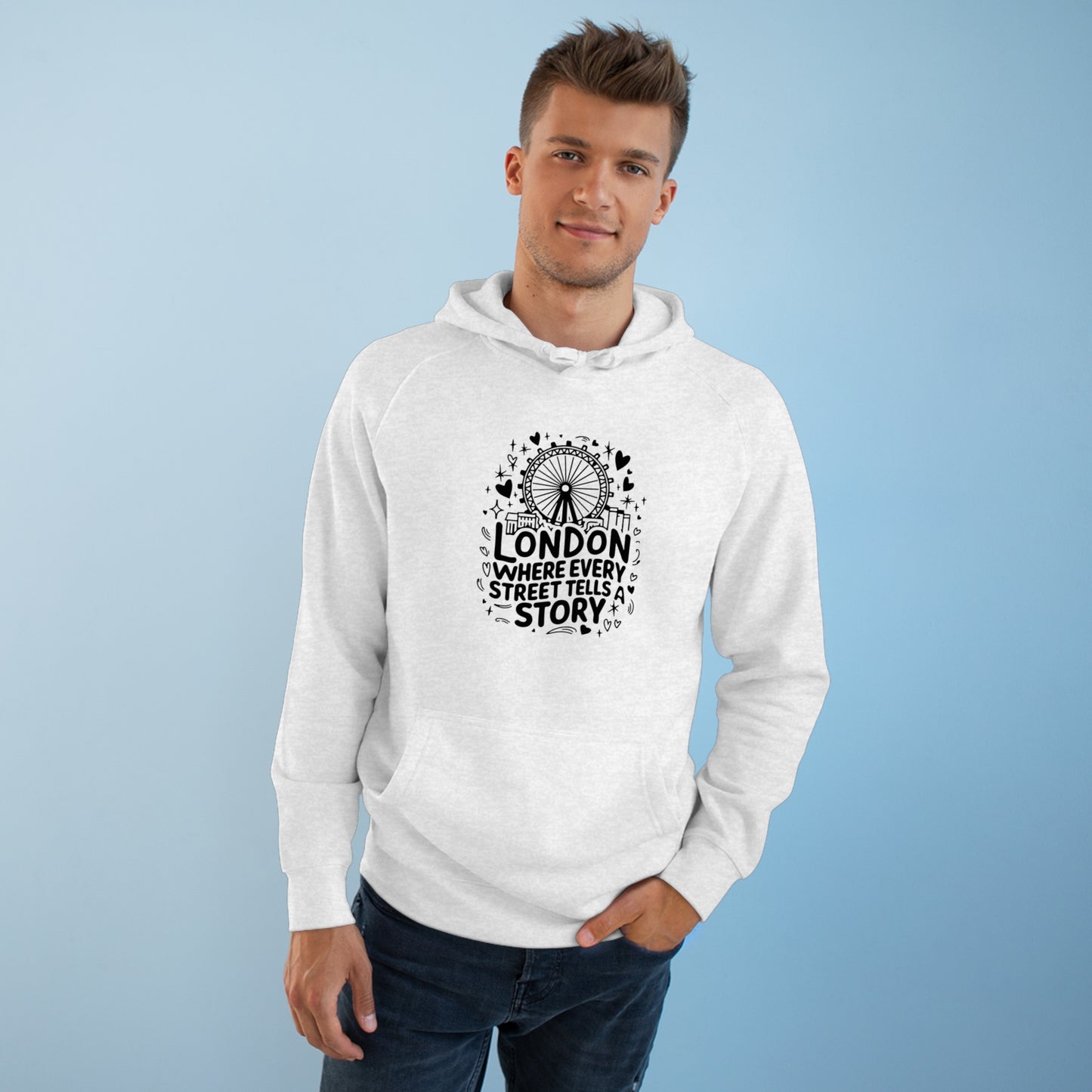 Versatile Unisex Hoodie - London's Story Telling Streets