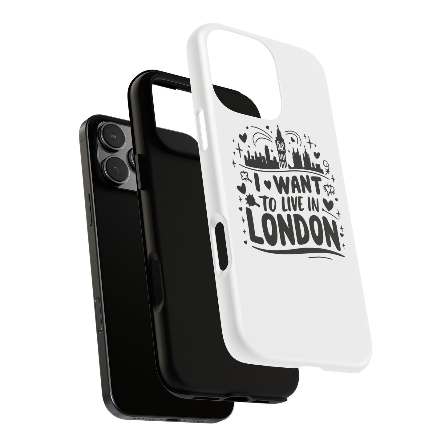 London City iPhone Case, Tough Phone Cover, Travel Gift, London Souvenir, Adventure Accessory, Wanderlust Decor
