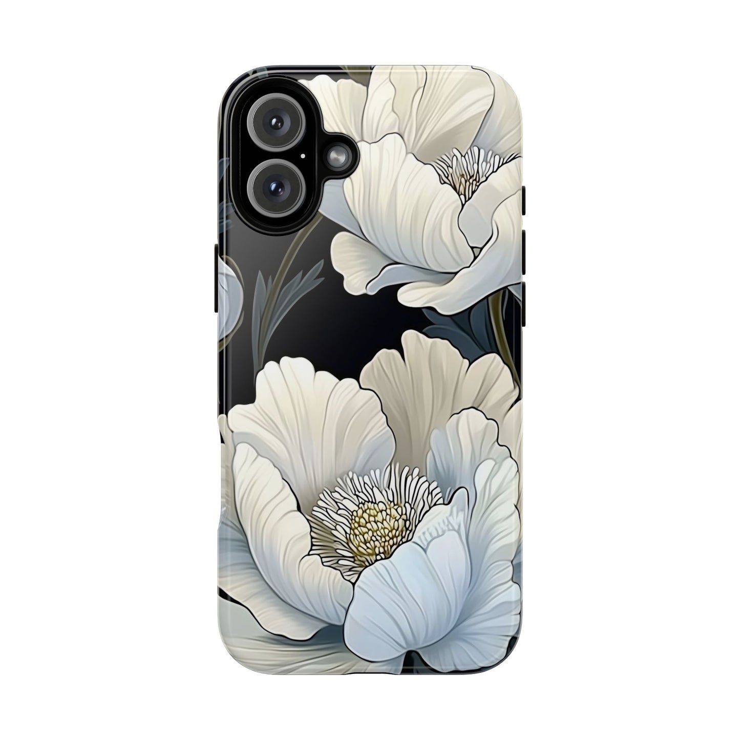 Floral Phone Case, Tough Cases for Women, Stylish Phone Cover, Floral Design Phone Protector, Nature Inspired Tech Accessories