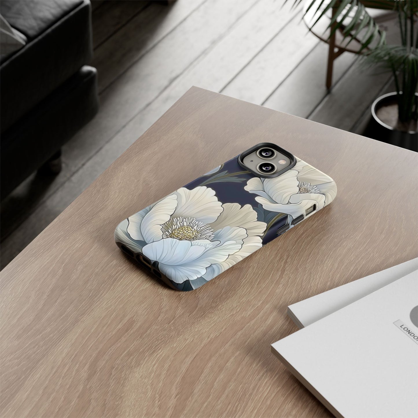 Floral Phone Case, Tough Cases for Women, Stylish Phone Cover, Floral Design Phone Protector, Nature Inspired Tech Accessories