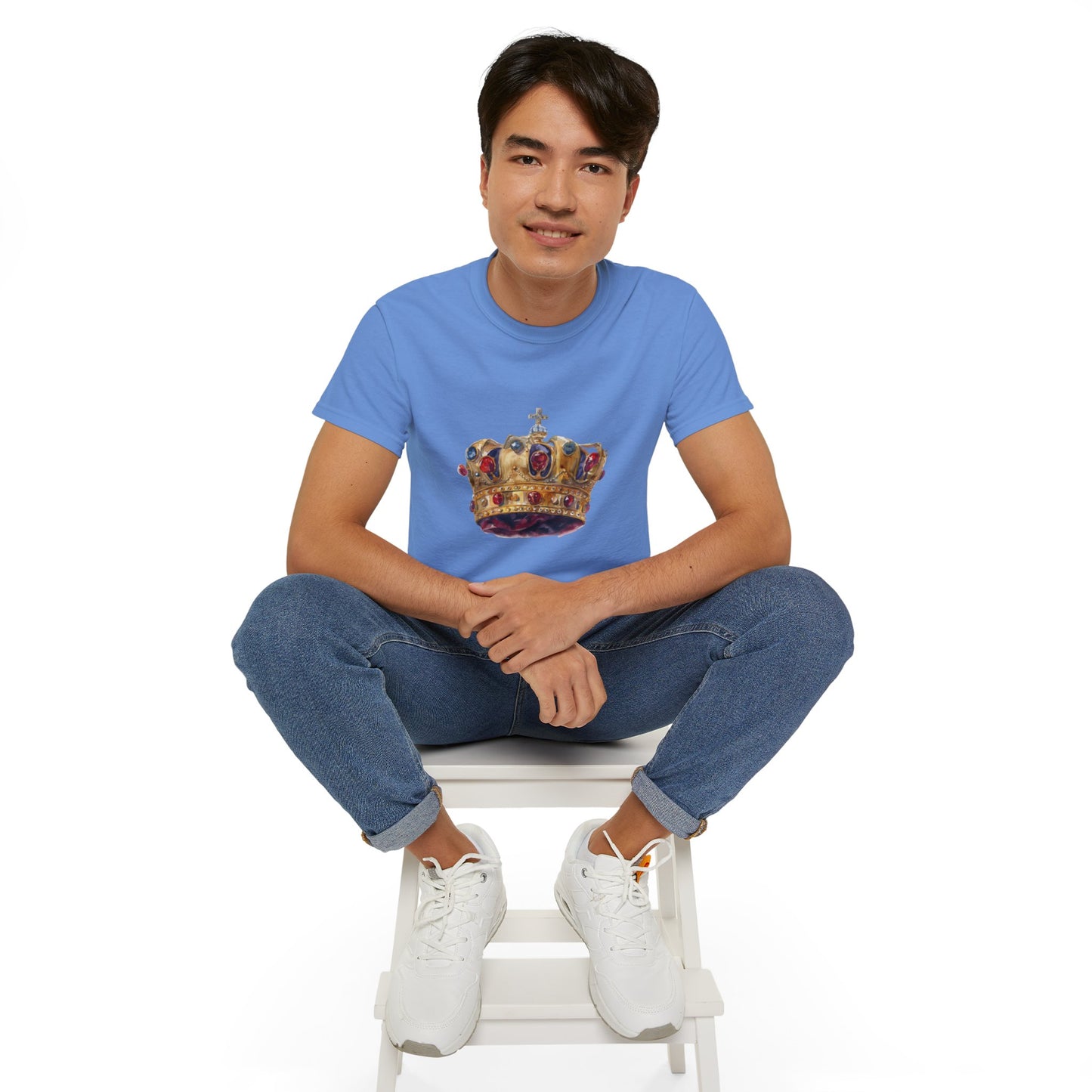 Unisex Ultra Cotton Tee - Symbol of Regal Rich British Royal Crown