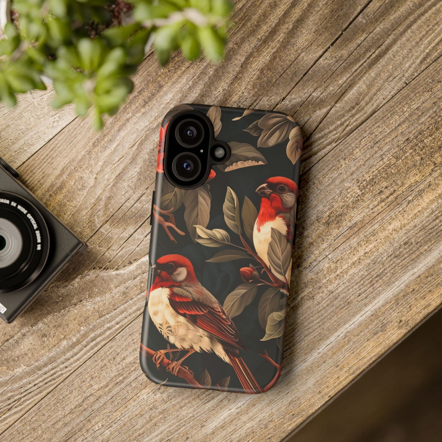 Elegant Bird Phone Case, Floral Tough Cases, Nature Lover Gift, Stylish Mobile Cover, Unique Phone Accessory