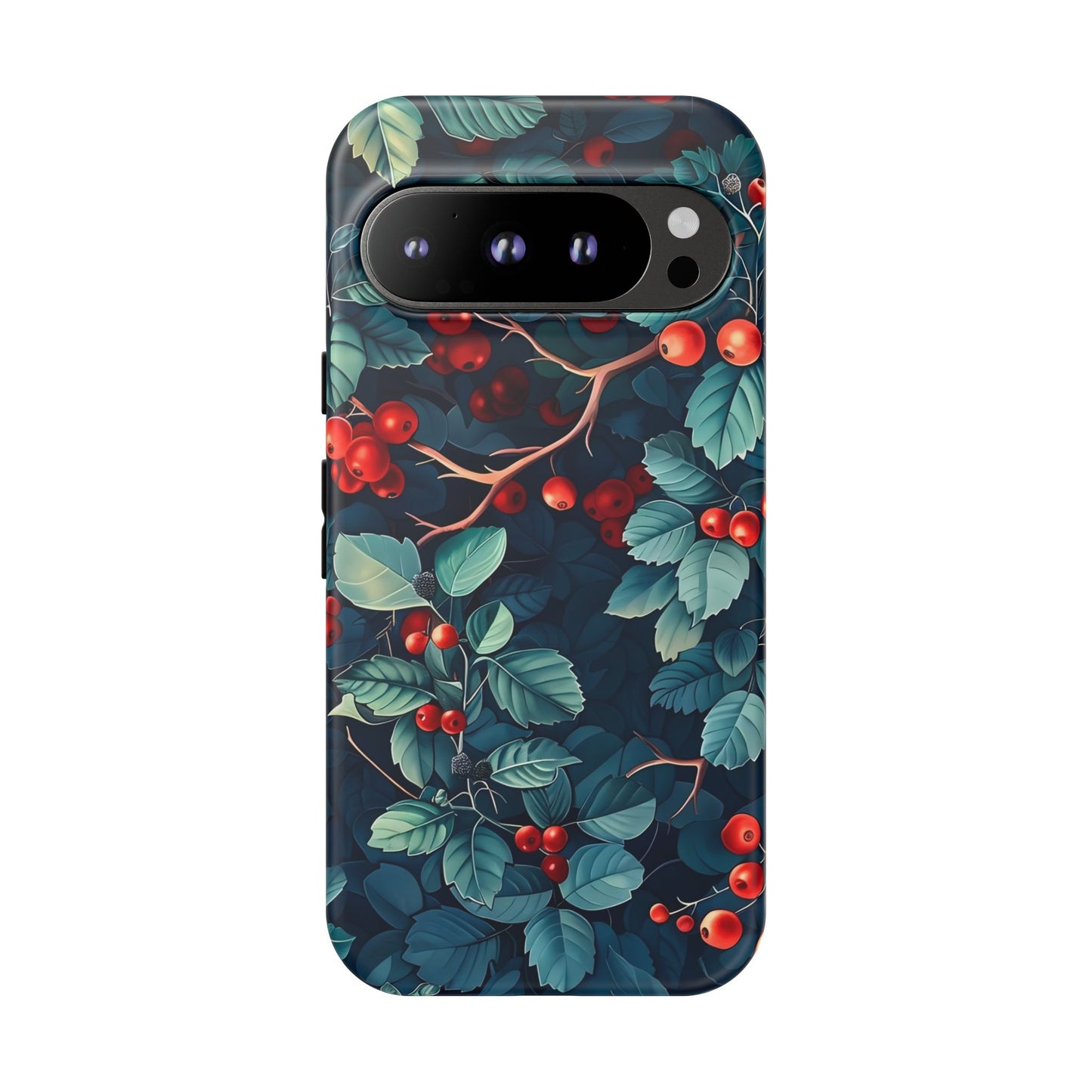 Berry Blossom Phone Case - Nature Lover's Gift, Floral Design, Cute Accessory for Spring, Unique Tech Cover, Perfect for Holidays