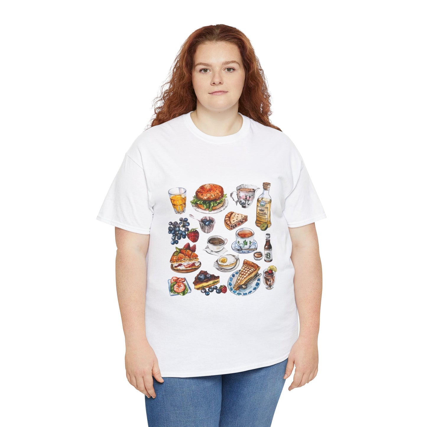 Unisex Heavy Cotton Tee - Heritage and Charm - England's Iconic Symbols